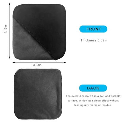 Ohleats 2PCS Car Screen Cleaner, Microfiber Cleaning Pad, Square - color: Square,2Pcs