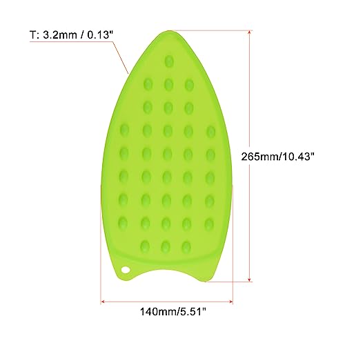 HARFINGTON 2pcs Silicone Iron Rest Pad, Multipurpose Iron Hot Resistant Mat Iron Rest Plate for Ironing Board Hot Heat Resistant Steam Compact Mat, Green - color: Green