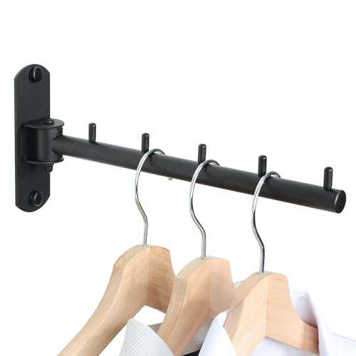 Mooche Swing Clothes Hanger Rack, Garment Racks 9.45" Long, Black - color: Black, size: 1 Pack