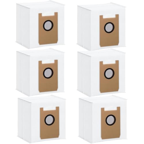 Dust Bags for AIRROBO T20+/ T25+/ T30+/ T25+C Robot Vacuum Cleaner, Replacement Vacuum Bags Disposable Bag Airrobo Robot Vacuum Cleaner Bags Replacement Parts (6 Pack) - size: 6pcs Dust Bags