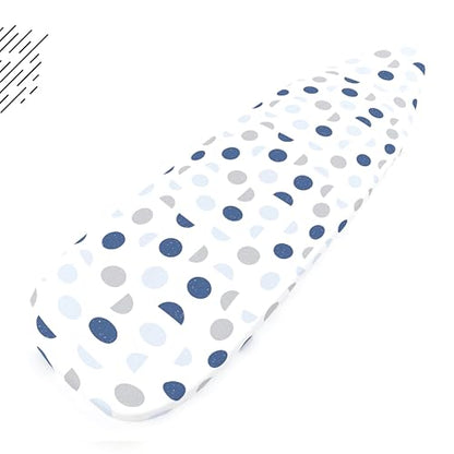 Encasa XO Ironing Board Cover and Pad 49"x18" Wide, Thick Felt - color: Blue Moon, size: Wide (49"x18")