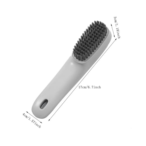 1 Pack Shoes Cleaning Brush, Handheld Scrubbing Brush–Multifunctional Cleaning Tools for Shoes, Laundry, Tile, Bathtub/Grey - color: Gray