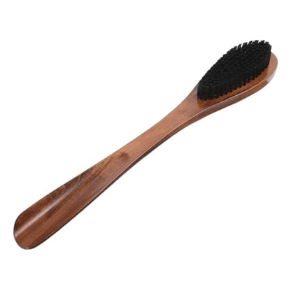 NOLITOY Wood Bristle Clothes Brush Suede Shoe Cleaner for Suits, 14.93 Inch
