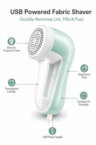 Electric Fabric Shaver, Lint & Fluff Remover with Replaceable Blades, Ideal for Clothes, Sweaters and Sofas, Home Use