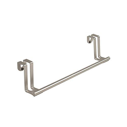 Spectrum Diversified 76471 Over-The-Door Towel Holder, Brushed Nickel