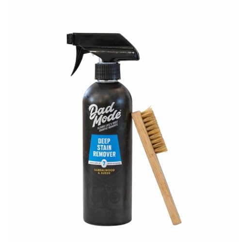 DadMode Deep Stain Remover + Scrub Brush – 7-Enzyme Laundry Spray, 16 oz - size: 16 Fl Oz (Pack of 1), style: Deep Stain Remover w/ Brush