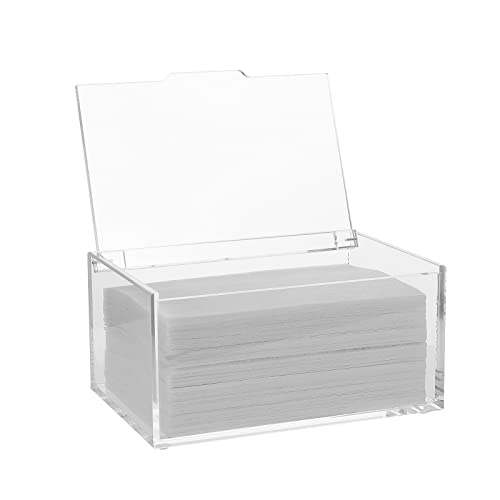 rejomiik Acrylic Dryer Sheet Holder, Dryer Sheet Dispenser with Lid, Clear - color: Clear, size: Medium