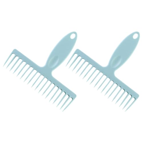 Gatuida 2-Pack Broom Hair Removal Comb Handheld Hair Cleaning Tool with Comfortable Grip Handle Lint and Pet Removal Tool for Brooms Carpets and Home Cleaning 6.69 X 6.61 X 0.11 in
