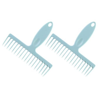 Gatuida 2-Pack Broom Hair Removal Comb Handheld Hair Cleaning Tool with Comfortable Grip Handle Lint and Pet Removal Tool for Brooms Carpets and Home Cleaning 6.69 X 6.61 X 0.11 in