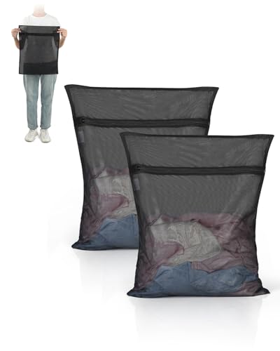 OTraki 2 Pack Mesh Laundry Bags 16X20 inch Durable Laundry Garment Bag - size: 16 x 20 inch