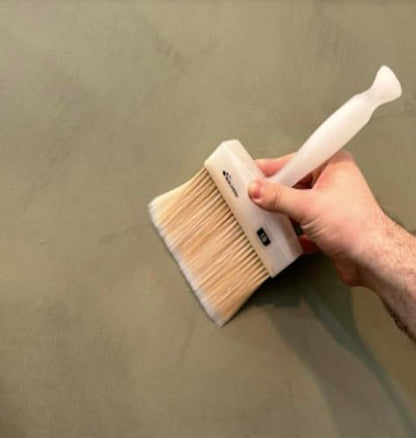 Meoded Lime Wash Brush – Professional Crosshatch Brush for Limewash & Mineral Paints, Natural Bristle Blend - size: 65x160