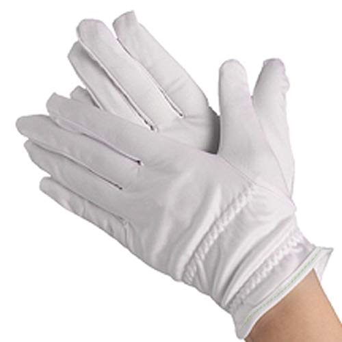 Microfiber Gloves Scratches Fingerprints (White) Protection for Jewelry Collectibles Lenses Coin Silver Archival Costume Inspection