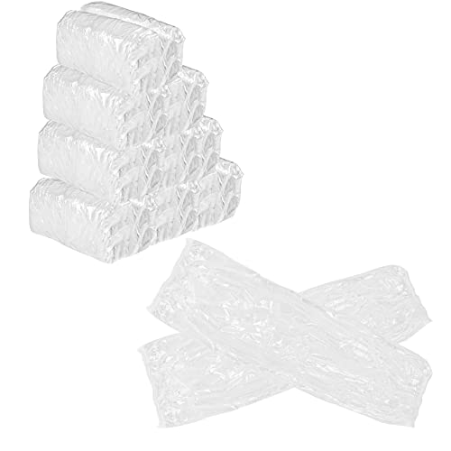 AUEAR, Disposable Arm Sleeves Covers Plastic Oversleeves Protector PE Sleeve Cover Painting with Elastic for Arm Protection - color: Clear, size: 200 Pack