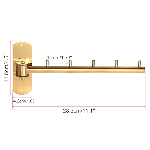 Sumnacon Clothes Rack,2 Pcs Stainless Steel Wall Mounted Clothes Hanger - size: 11.2x4.7x2.4 Inch