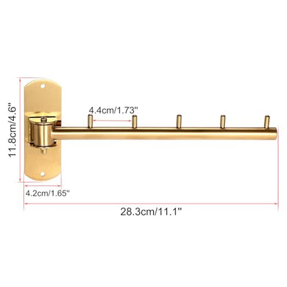 Sumnacon Clothes Rack,2 Pcs Stainless Steel Wall Mounted Clothes Hanger - size: 11.2x4.7x2.4 Inch