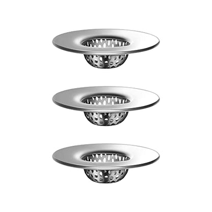 MR.SIGA Bathroom Sink Strainer Bathtub Lavatory Sink Drain Strainer, 3 Pack