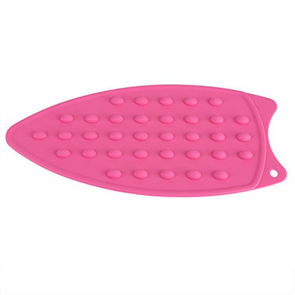 Silicone Rest Pad, Protective Surface for Mini Iron Pad Protection Ironing Rest (Rose red) - color: Rose Red