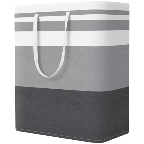 StorageRight Laundry Basket Hamper, 125L Collapsible Clothes Storage, Grey - color: Gradient Grey, size: 125L