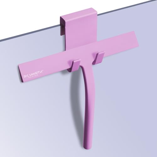 Silicone Rubber Blade Shower Squeegee 9" in Width Window & Car Squeegee - Pink - color: Pink, size: 9 Inch
