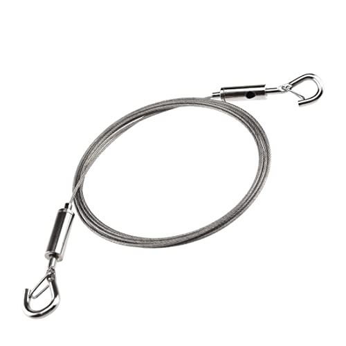 SDTC Tech 4-Pack Stainless Steel Wire Rope with Adjustable Hooks