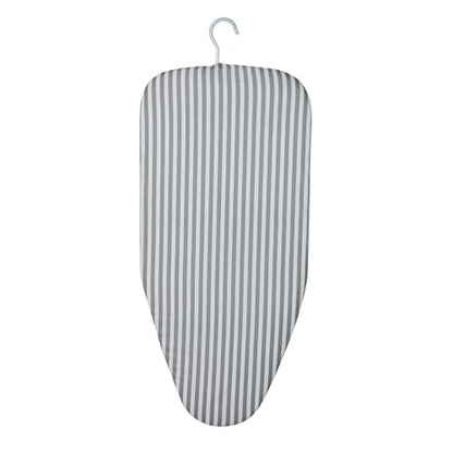 Honey-Can-Do Steel Tabletop Ironing Board with Folding Legs, Grey and White Stripe Cotton Cover, Compact Space-Saving Design, 30" L x 6" H - color: Gray, size: 29" L x 13" W