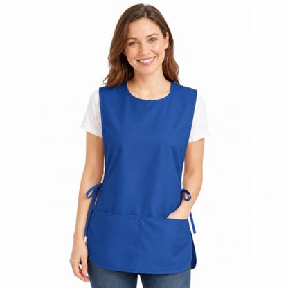 TFTAFAN Cobbler Apron Unisex Waterproof Apron with 2 Deep Pockets Art Smock for Painting Cleaning Artiest Apron work kitchen - color: Royal Blue