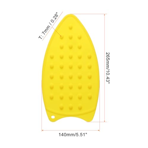 HARFINGTON Silicone Iron Rest Pad Iron Hot Resistant Mat Rest Plate - color: Yellow