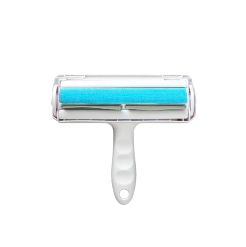 Roller Pet Hair Remover and Reusable Lint Roller - Cat and Dog Hair Remover for Furniture, Carpet, Clothes, Bedding and Car Seats- Lightweight, Multi-Surface Fur Removal Tool (Blue) - color: Blue
