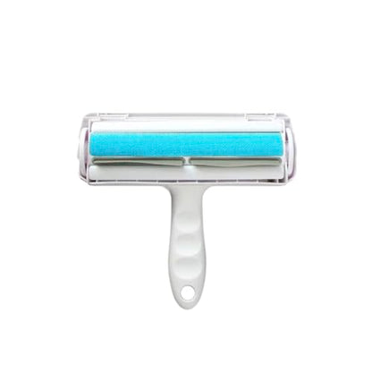 Roller Pet Hair Remover and Reusable Lint Roller - Cat and Dog Hair Remover for Furniture, Carpet, Clothes, Bedding and Car Seats- Lightweight, Multi-Surface Fur Removal Tool (Blue) - color: Blue