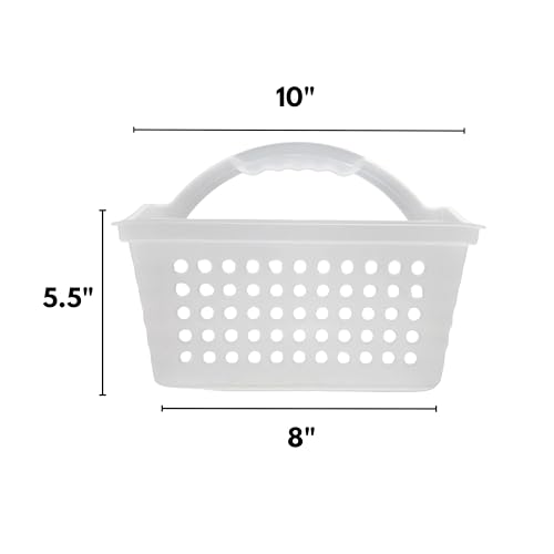 Portable Shower Caddy, Caddy Organizer with Handle, Plastic Shower Basket Hold Soap, Shampoo, Hair Supplies and Beauty Products, Cleaning Supplies Organizer for Home, Dorm, Shelf and Cabinet