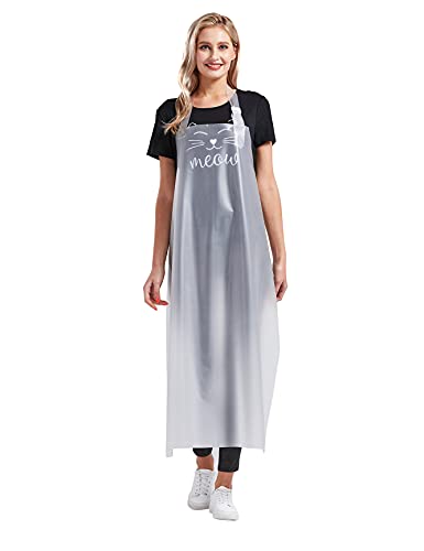 Nanxson TPU Waterproof Apron Lightweight Work Apron with Adjustable Buckle - color: Transparent
