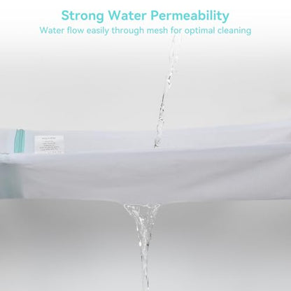 OTraki Mesh Laundry Bag for Delicates 12x16 inch Small Laundry Wash Bags for Washing Machine with Reinforced Zipper for Delicates Bra Socks Underwear, Don't Drying, Melting 140-176℉ White - size: 12 x 16 inch