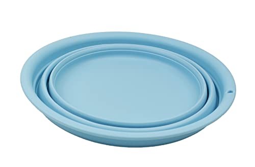SAMMART 5.5L (1.45 Gallon) Collapsible Tub - Foldable Dish Tub - Portable Washing Basin - Space Saving Plastic Washtub (Sea Angel, 1) - color: Sea Angel