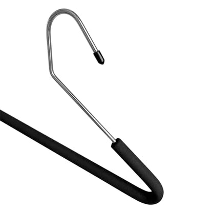 Open Ended Pants Coat Hangers, 20 Pack Non-Slip Foam Padded Pants Hangers, Space Saving Heavy Duty for Jeans, Trousers, Slacks - size: 20 Pack