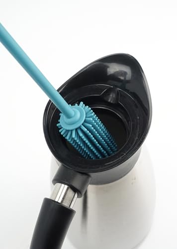 RSVP International Kitchen Scrubber Collection Dishwasher Safe, Silicone Bottle Brush, 12.5", Turquoise - color: Turquoise, size: Silicone Bottle Brush, 12.5"