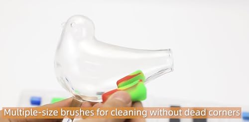 Green Piece Magnetic Glass Cleaner - Silicone Scrubber - 3 Sizes - color: Purple