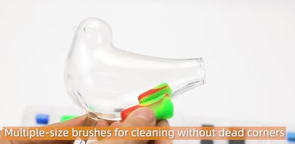Green Piece Magnetic Glass Cleaner - Silicone Scrubber - 3 Sizes - color: Purple