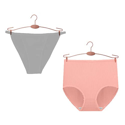 Metal Underwear Bra Rack, Durable Pants Clothes Hangers with Clips,for Lingerie Shop Display, 10pcs (Rose Gold-B1) - color: Rose Gold-b1