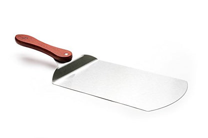Outset Stainless Steel Pizza Peel with Collapsible Rosewood Handle, 20-Inch Overall, 12-Inch x 7.75-Inch Spatula Area, Silver - style: 21-Inch Pizza Peel