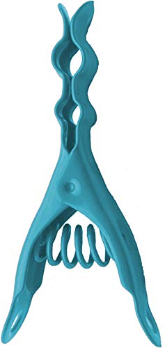 Extreme Colour Clothespins | Alpine Lake Blue | Solid 304 Stainless Steel | 20 Pack | Heavy Duty | Anti-Rust | Display Pin | Colorful | Chip Clip | Lifetime Product | No Plastic Parts | Made in Italy - color: Alpine Lake Blue