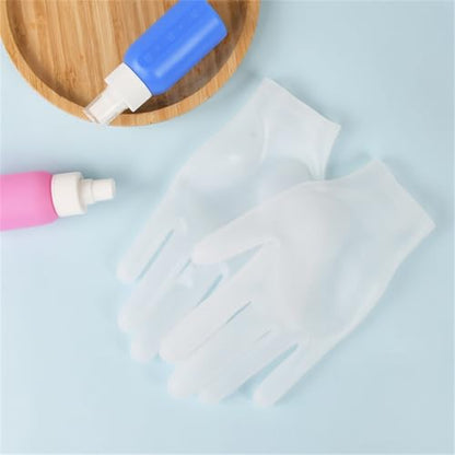 vodvob reusable silicone gloves, finger protectors for epoxy resin casting DIY crafts, household cleaning gloves - color: White