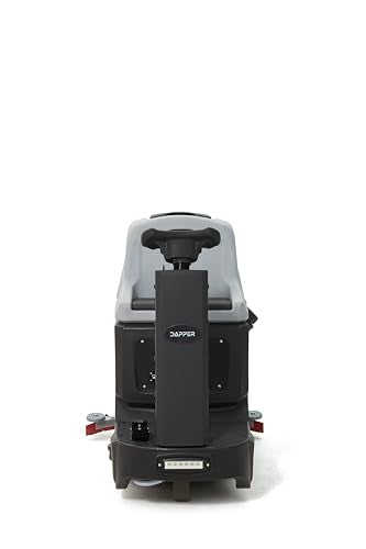 Battery Powered Ride-On Commercial Floor Scrubber Machine, 22" Brush, 31.5" Squeegee Width, 19 gal Solution Tank, 20 gal Recovery Tank, 5 hr Use 7 hr Charge, 200 RPM, 48,400 Sqft/H, Batteries Included - size: 22"
