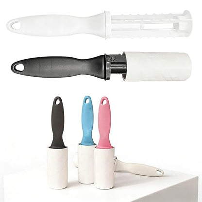Lint Roller for Pet Hair, 3 Pack Sticky Rollers with 180 Sheets (60 Each), Reusable Handle, Extra Sticky Fur Remover, Car Dog & Cat Hair Remover for Clothes, Furniture, Carpet, Couch, Car Seats