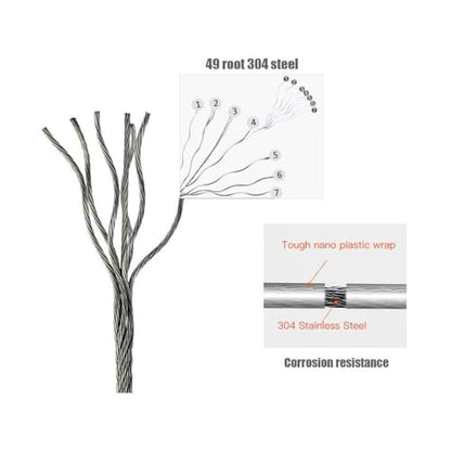 JOOM Retractable Clothesline Indoor,Dual 2 x 13.8FT Clothes Lines,Blue Grey - color: Blue Grey
