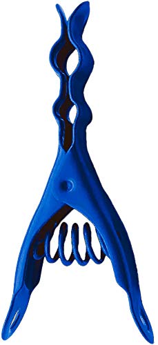 Extreme Clothespins | Mediterranean Blue Color | Solid 304 Stainless Steel -20 Pack | Heavy Duty | Anti-Rust | Clothes Pin | Chip Clips | Lifetime Product | No Plastic Pieces | Made in Italy - color: Mediterranean Blue