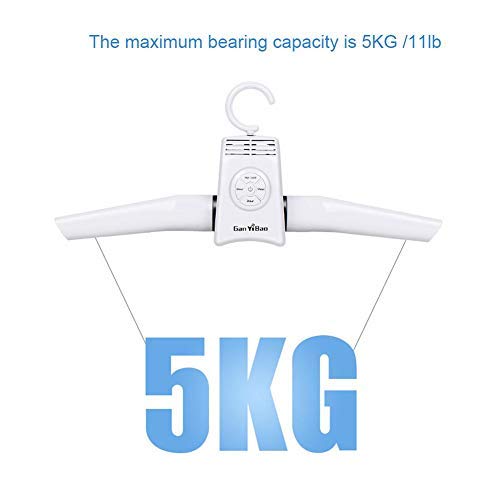 Fdit Portable Electric Clothes Dryer, Foldable Drying Hanger with Hot and Cold Modes, Timer, 150W, 110-240V, for Shoes, Underwear, Baby Clothes