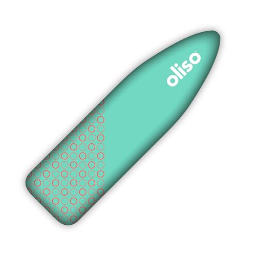 oliso Ironing Board Cover and Pad - 100% Cotton - Standard 15 x 54 - color: Aqua