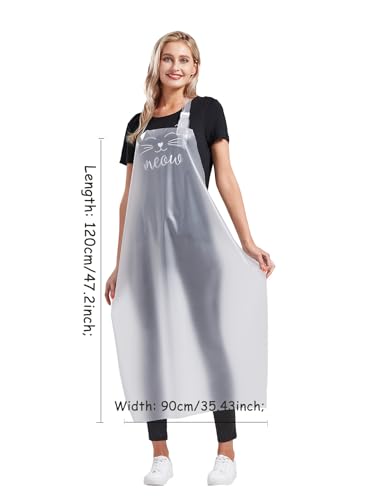 Nanxson TPU Waterproof Apron Lightweight Work Apron with Adjustable Buckle - color: Transparent