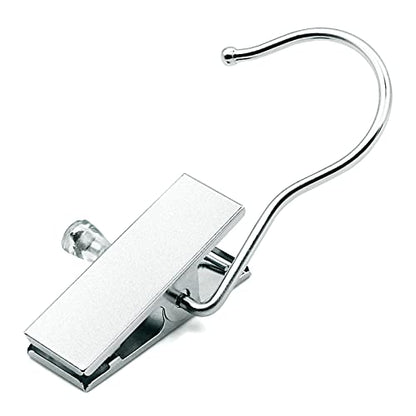 Coideal Boot Hanger Clips Hooks - 8 Pack Laundry Hook Hanging Clothes Pins Portable Stainless Steel Clothing Organizer Pant Holder for Travel,Closet,Towel (Silver) - color: Silver