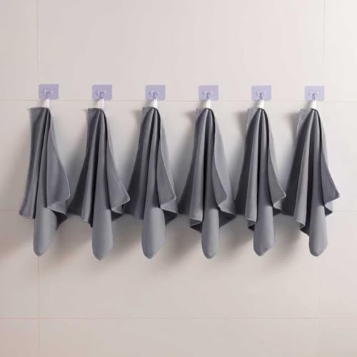Microfiber Glass Cleaning Cloth 8 Pack, 16 Inch x 12 Inch, Lint Free Quickly Clean Window, Glasses, Windshields, Mirrors, and Stainless Steel, Grey - color: Grey1